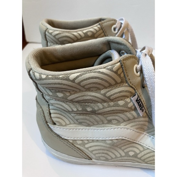VANS Shoes Women's Size  9.5 Sneaker Skate High Top beige - Picture 6 of 8